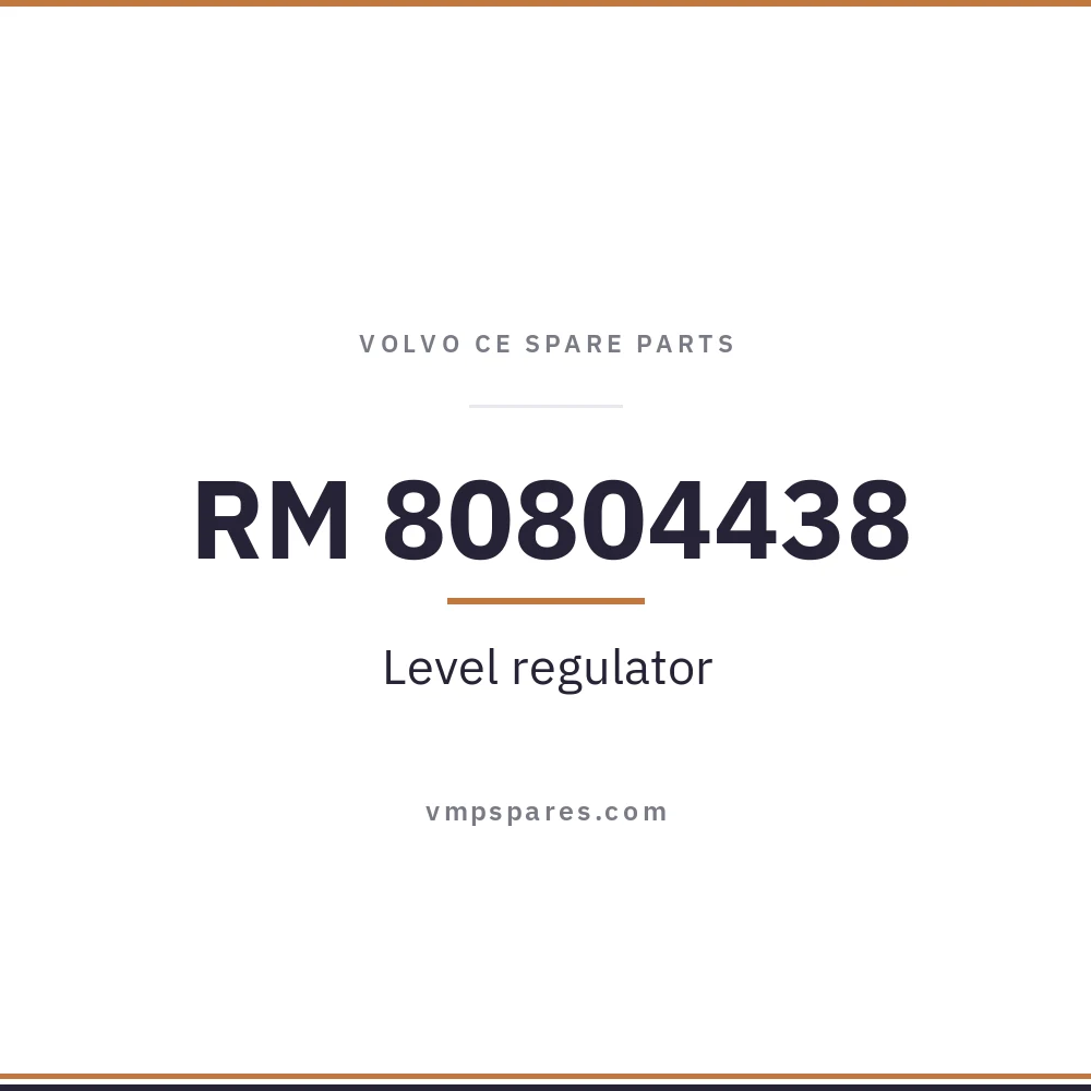 RM 80804438 – Level regulator