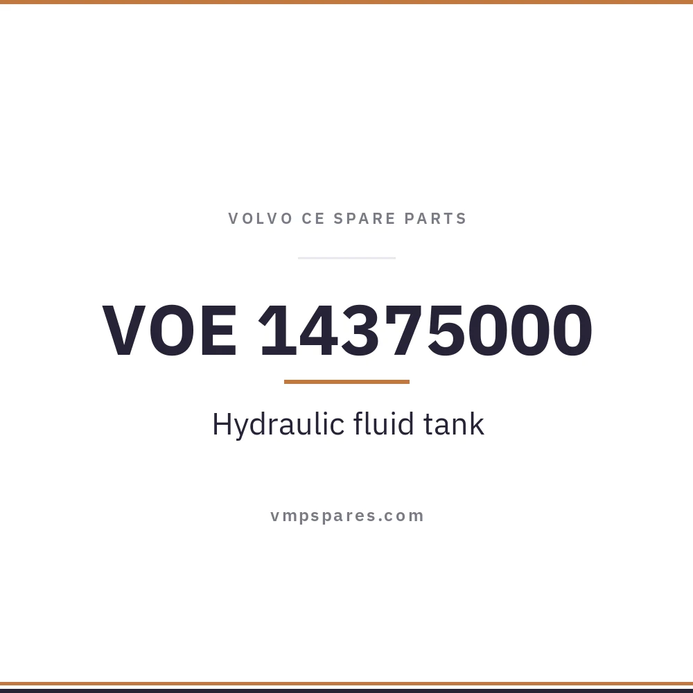 VOE 14375000 – Hydraulic fluid tank