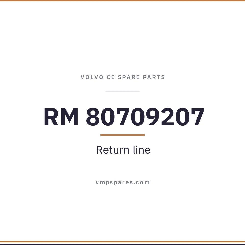 RM 80709207 – Return line