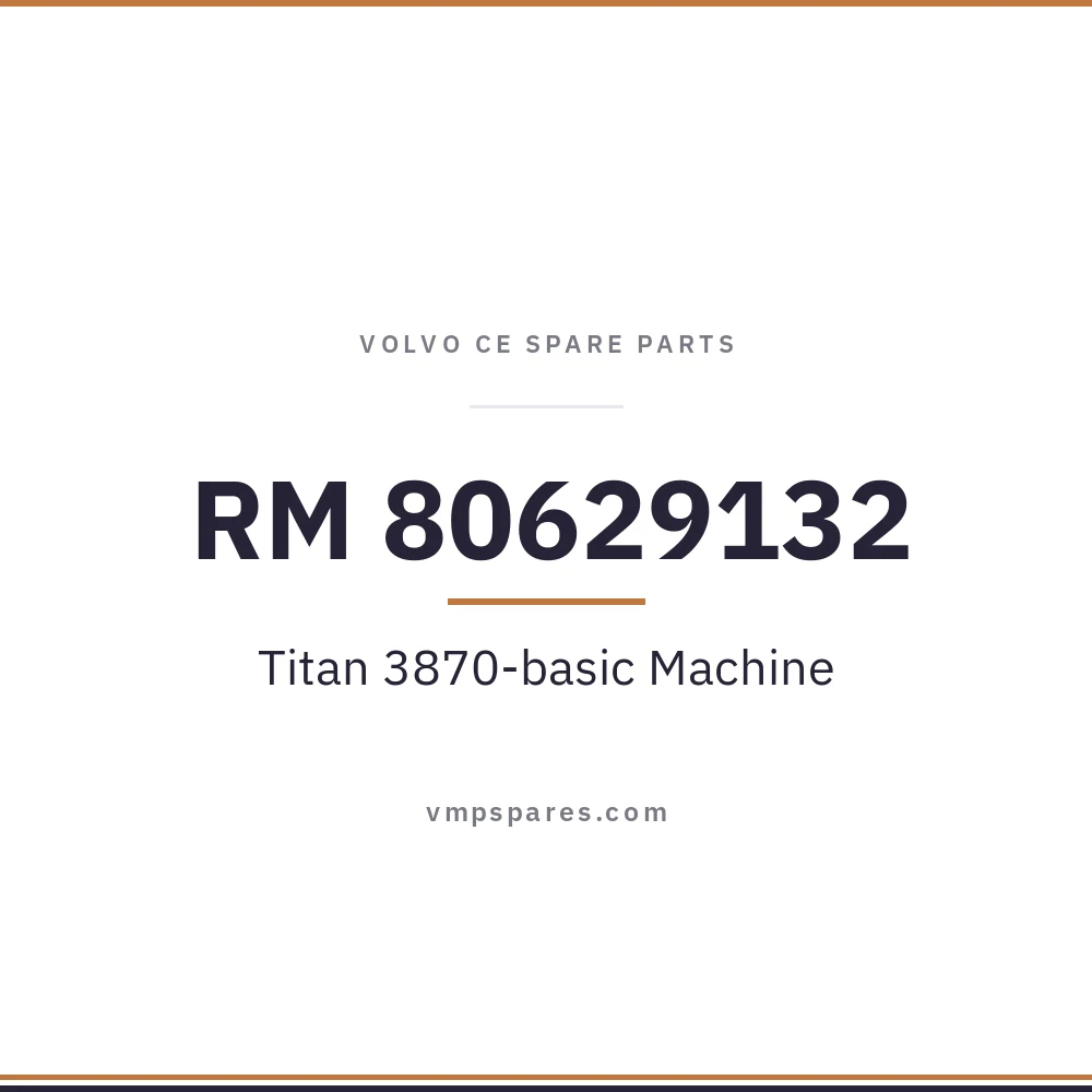 RM 80629132 – Titan 3870-basic Machine