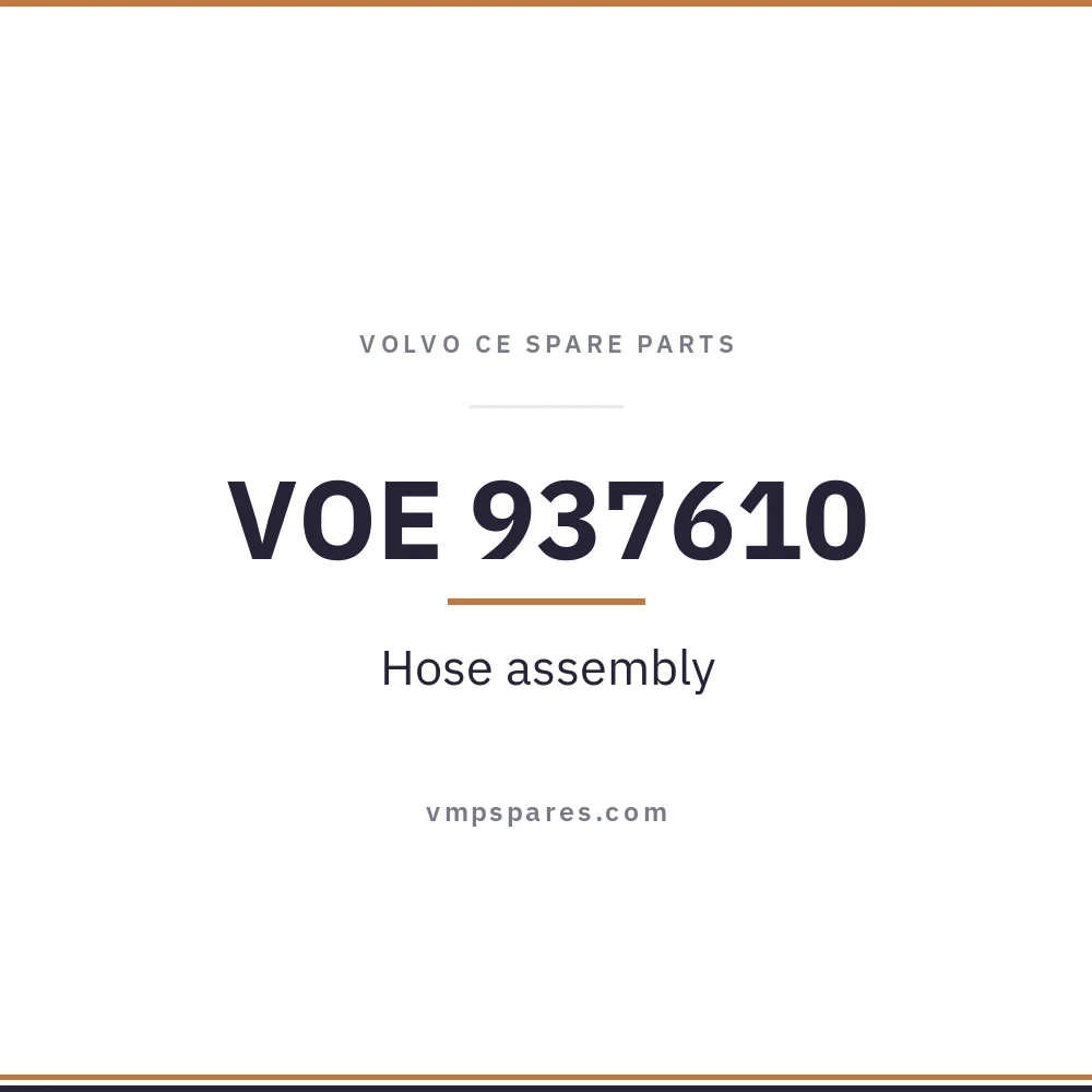 VOE 937610 – Hose assembly