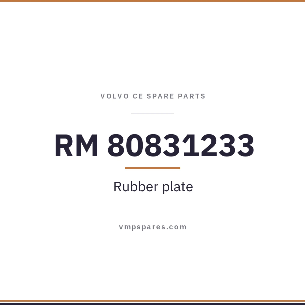 RM 80831233 – Rubber plate