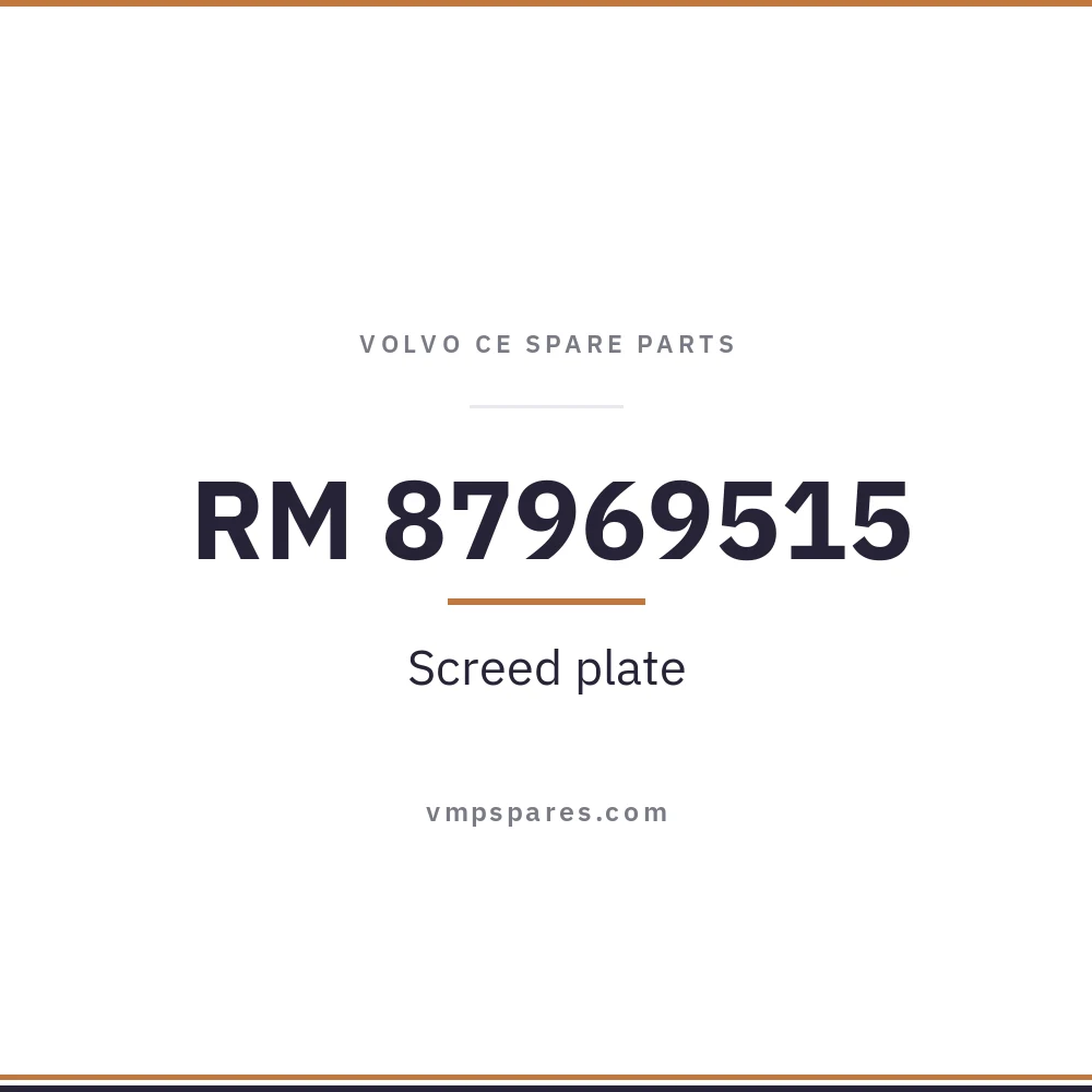 RM 87969515 – Screed plate
