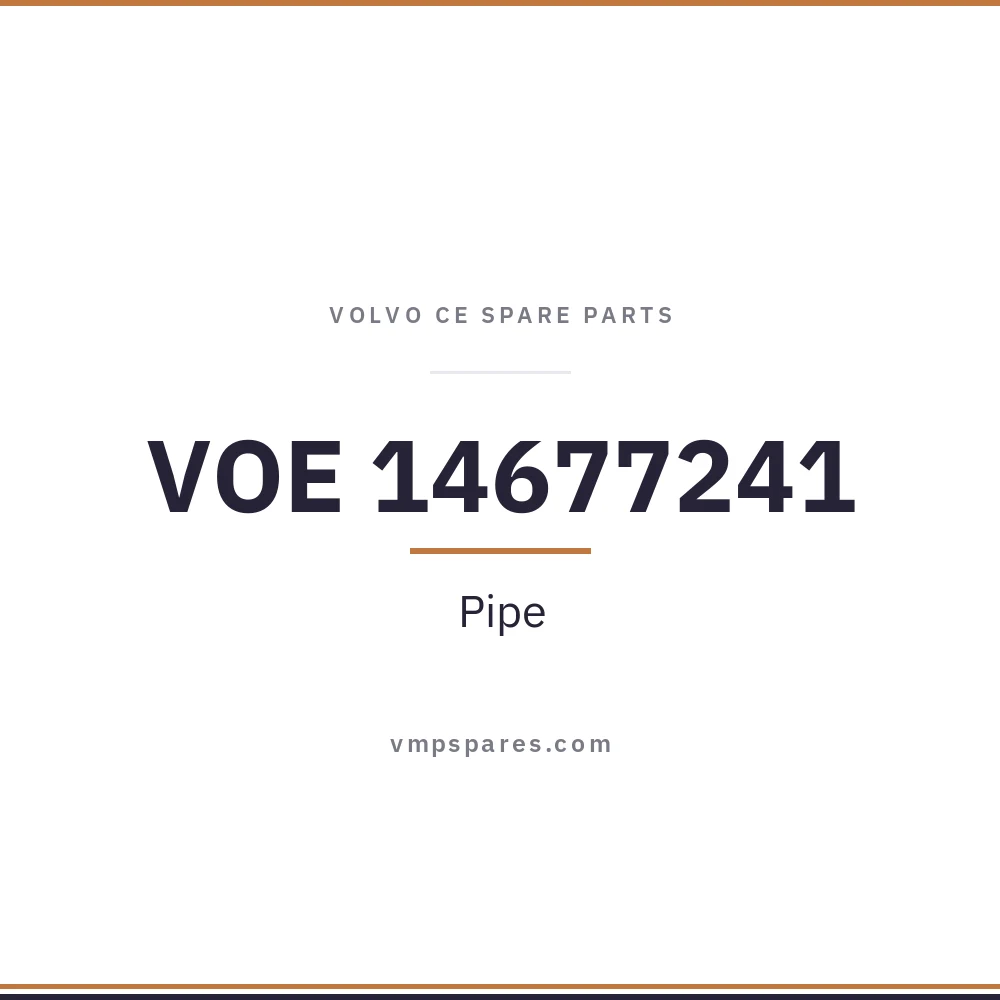 VOE 14677241 – Pipe