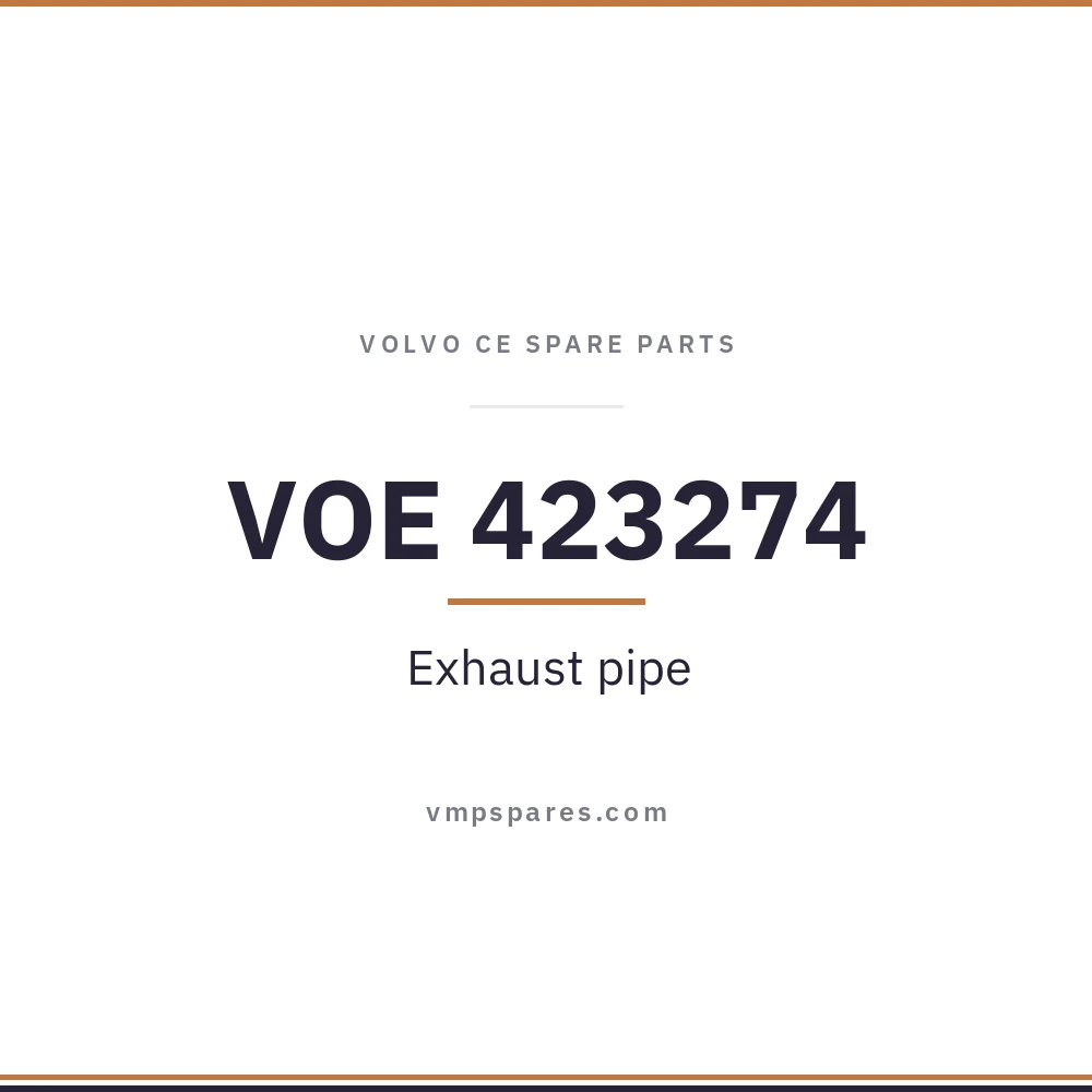 VOE 423274 – Exhaust pipe