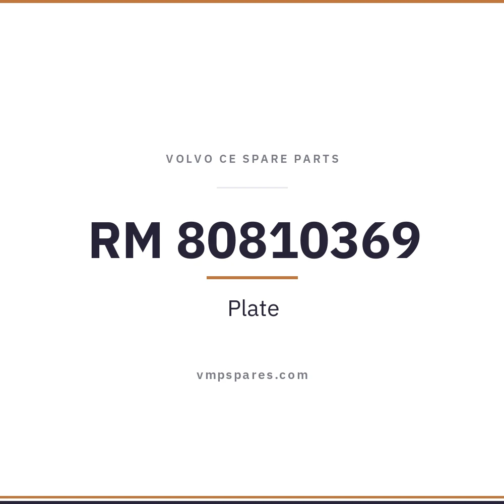 RM 80810369 – Plate