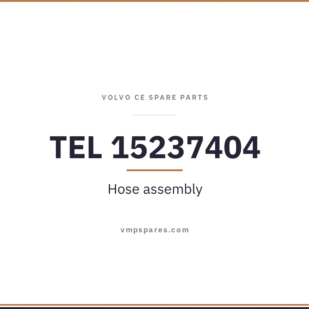 TEL 15237404 – Hose assembly