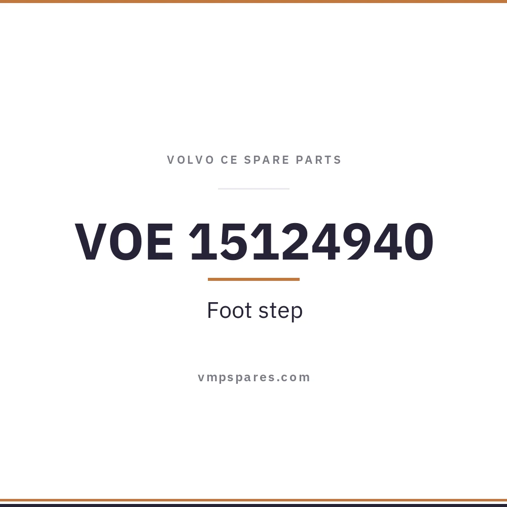 VOE 15124940 – Foot step