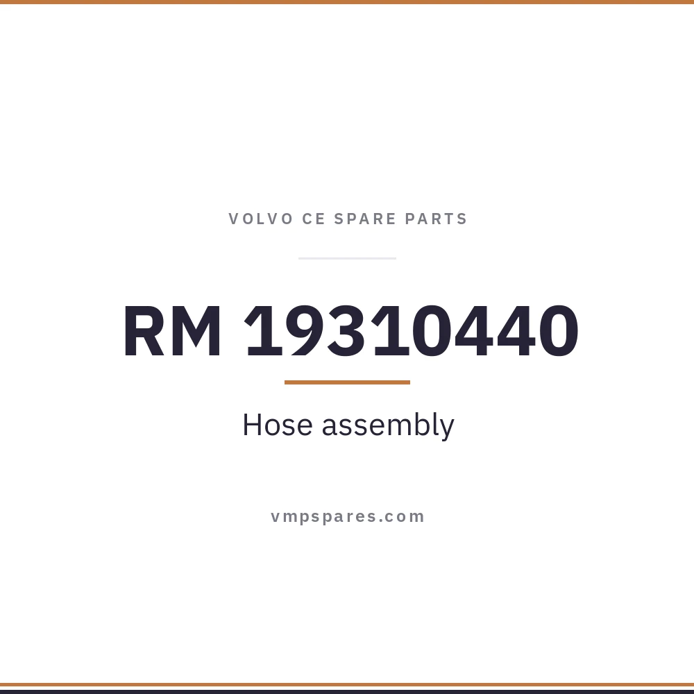 RM 19310440 – Hose assembly