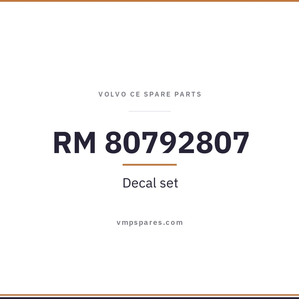 RM 80792807 – Decal set