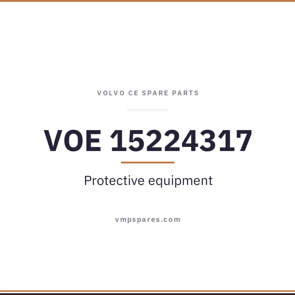 VOE 15224317 – Protective equipment