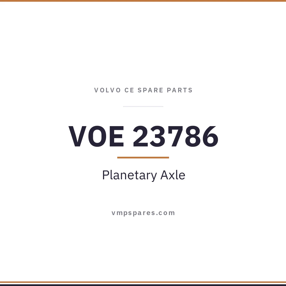 VOE 23786 – Planetary Axle