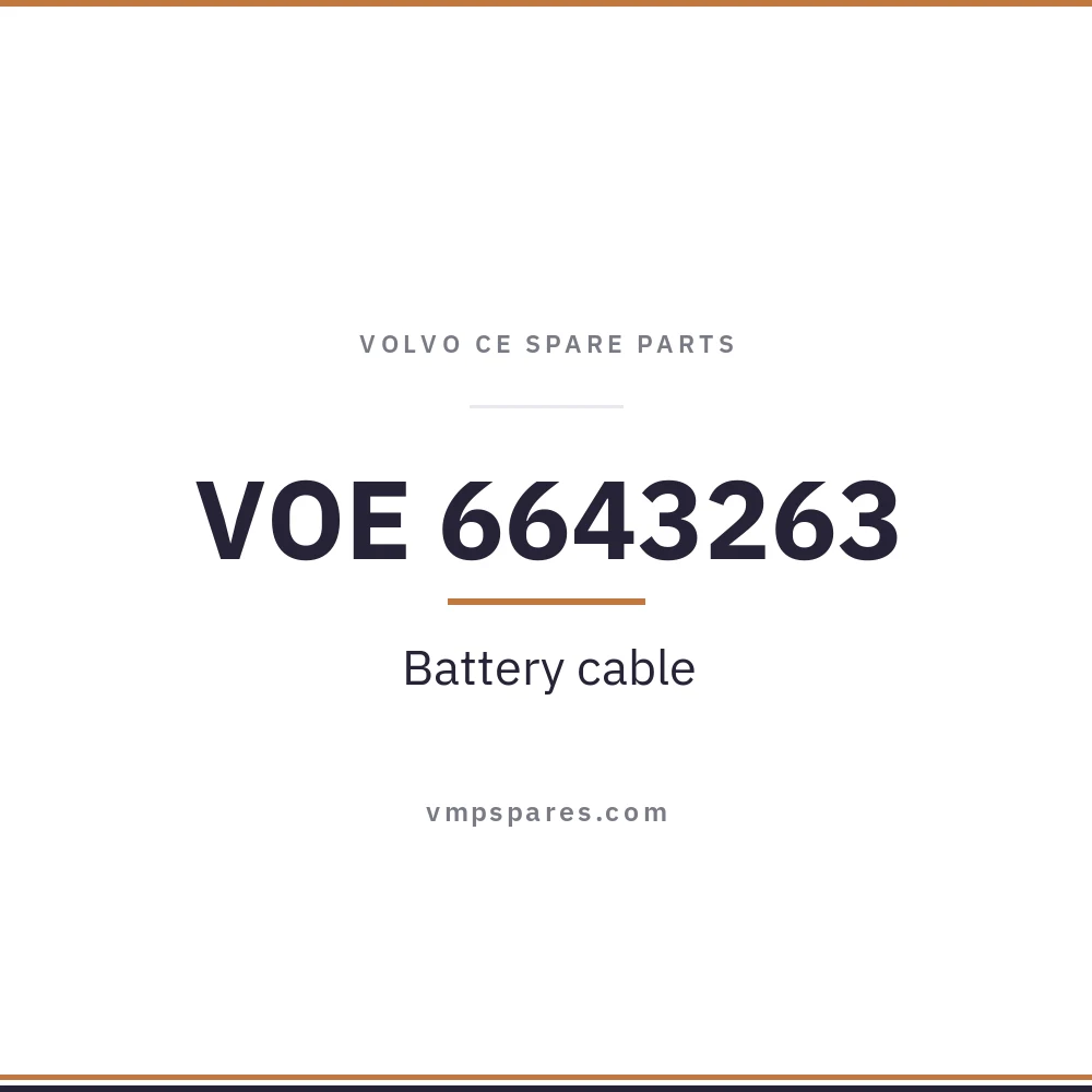 VOE 6643263 – Battery cable