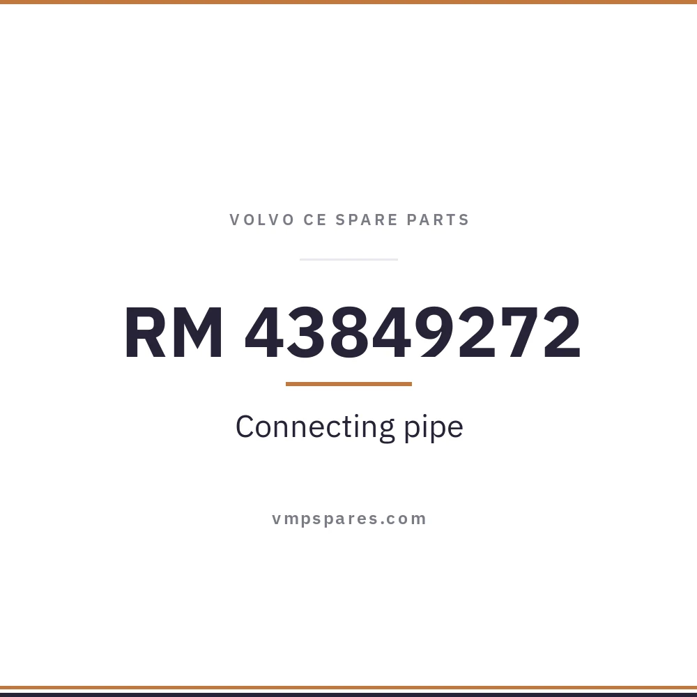 RM 43849272 – Connecting pipe