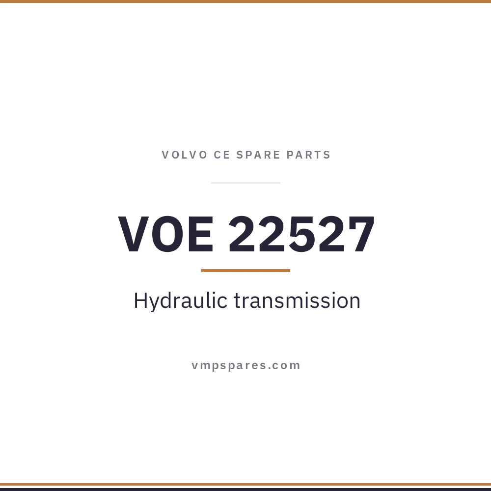 VOE 22527 – Hydraulic transmission