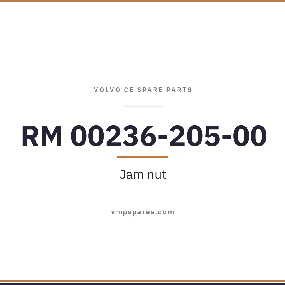 RM 00236-205-00 – Jam nut
