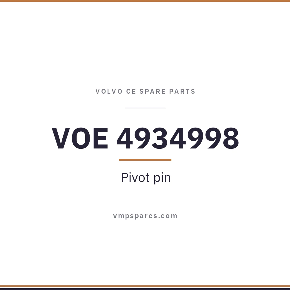 VOE 4934998 – Pivot pin