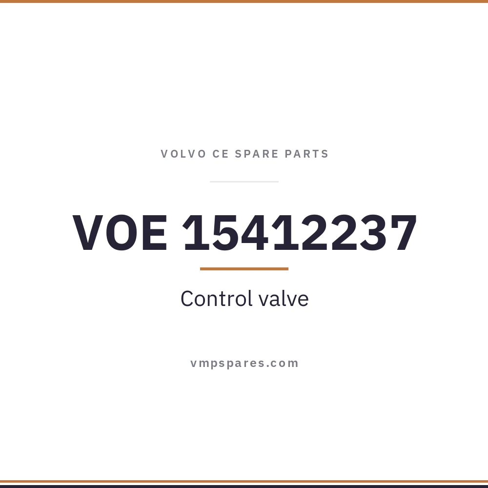 VOE 15412237 – Control valve