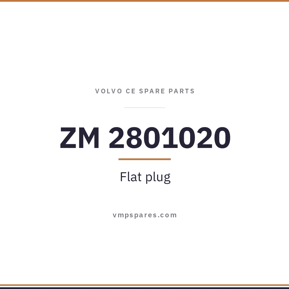 ZM 2801020 – Flat plug