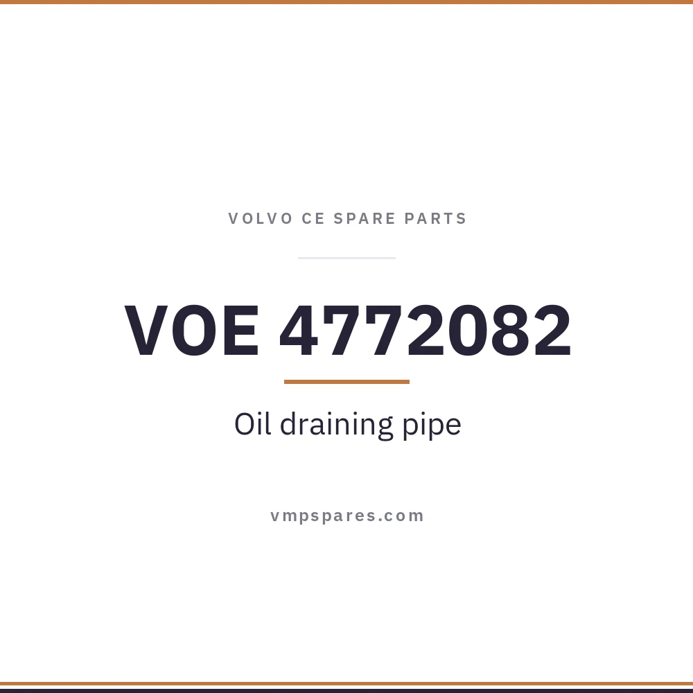 VOE 4772082 – Oil draining pipe