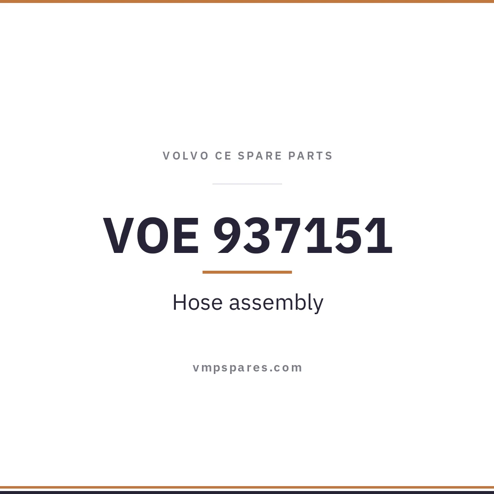 VOE 937151 – Hose assembly