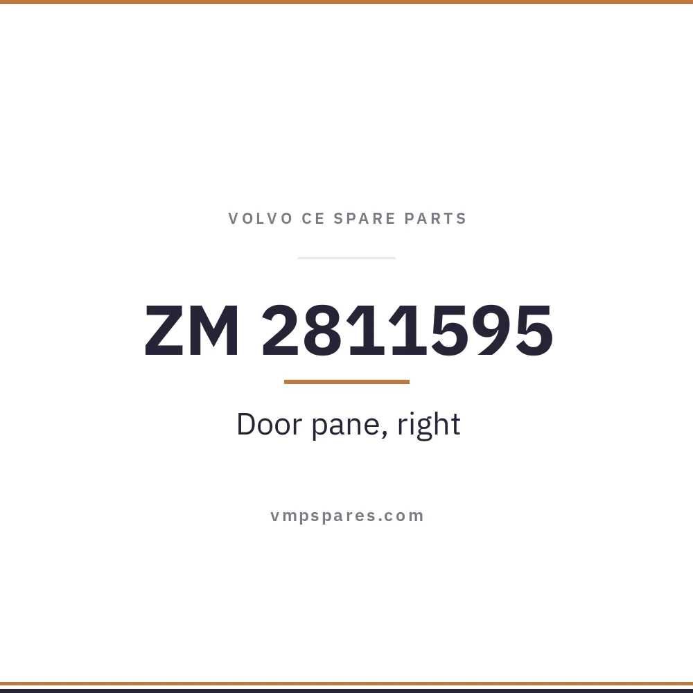 ZM 2811595 – Door pane, right