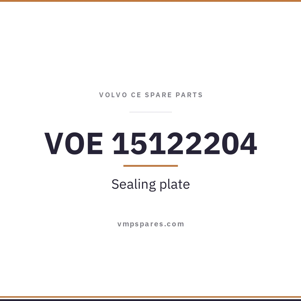 VOE 15122204 – Sealing plate
