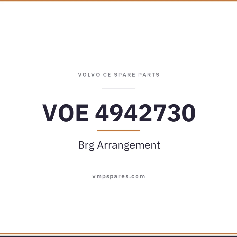VOE 4942730 – Brg Arrangement