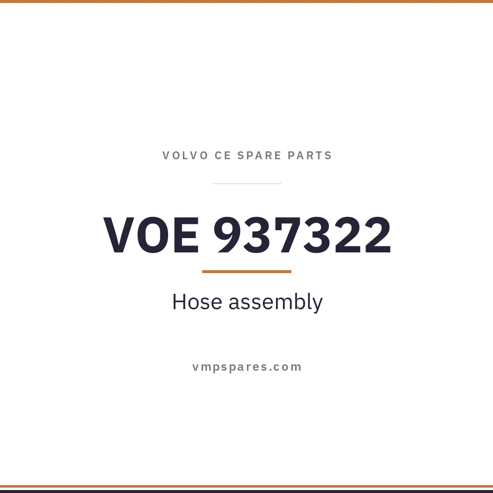 VOE 937322 – Hose assembly