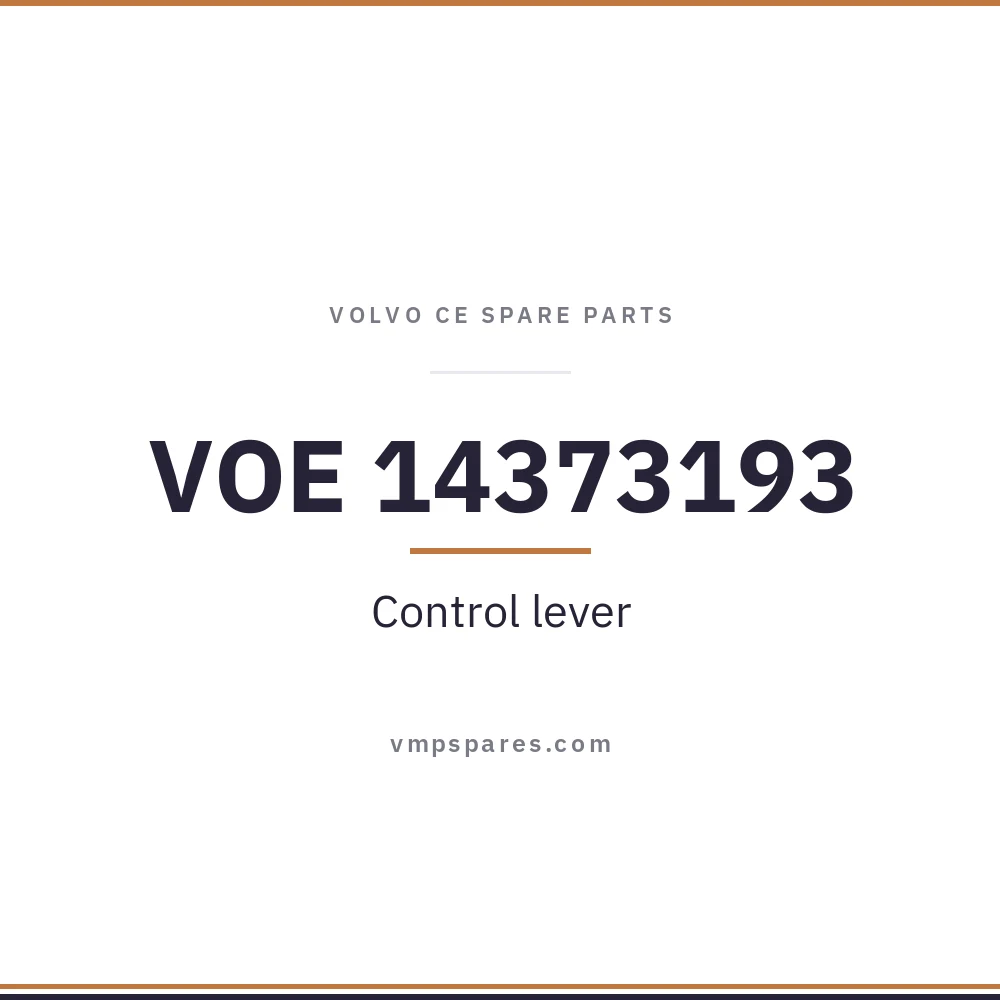 VOE 14373193 – Control lever