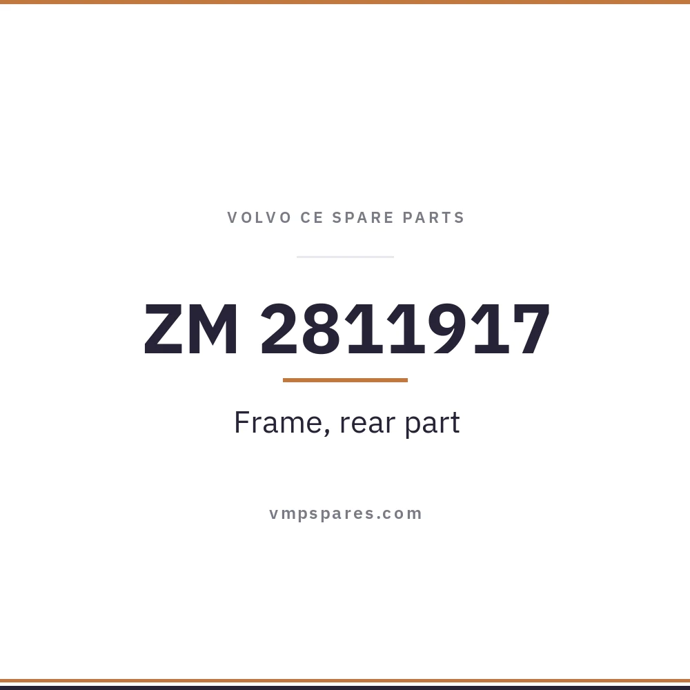 ZM 2811917 – Frame, rear part