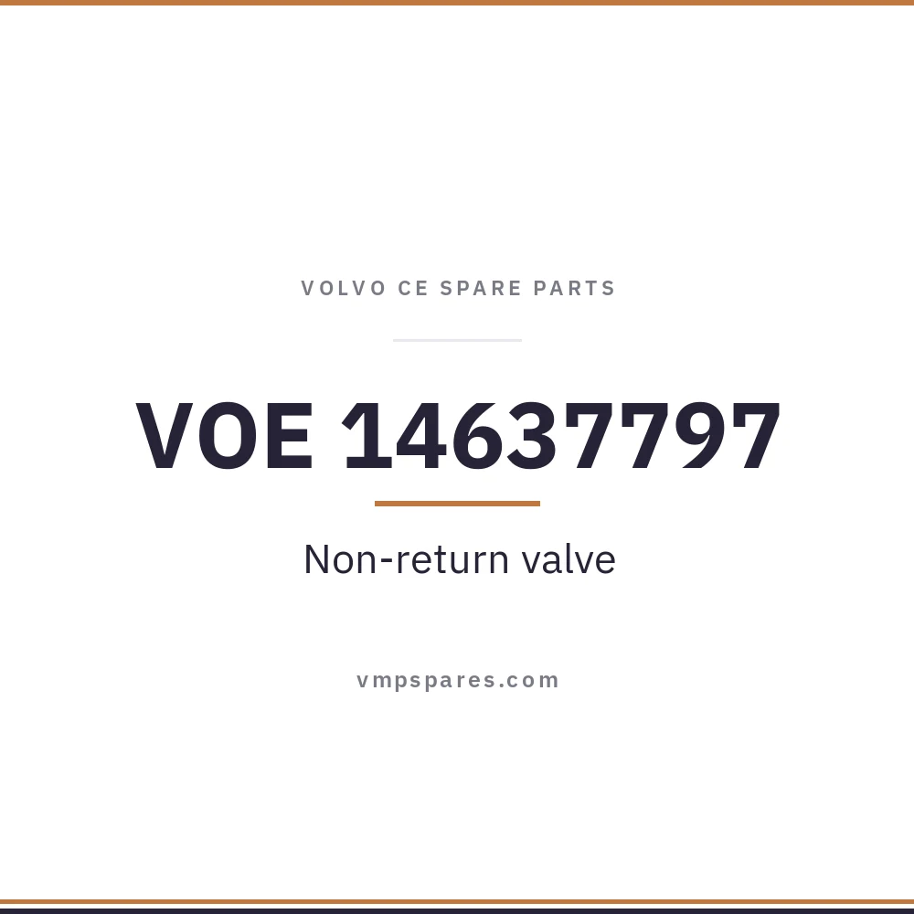 VOE 14637797 – Non-return valve