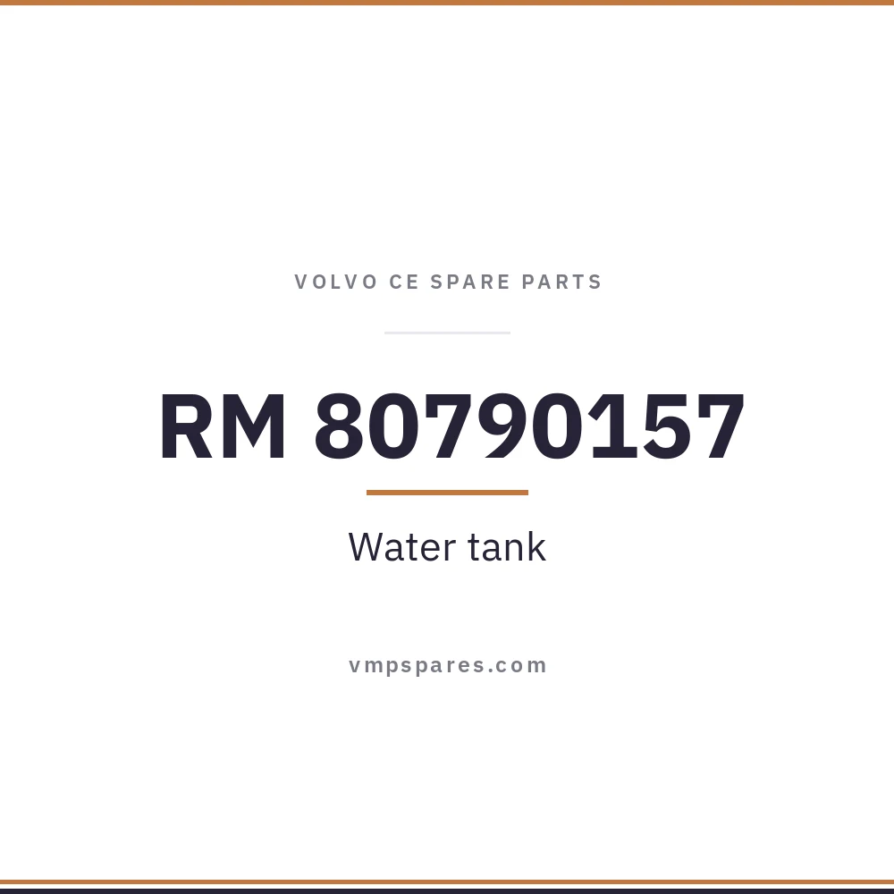 RM 80790157 – Water tank
