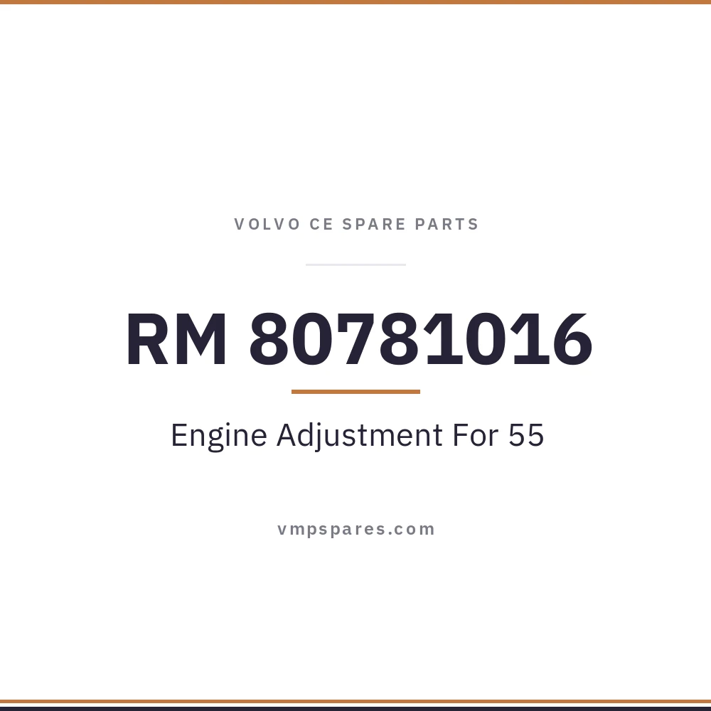 RM 80781016 – Engine Adjustment For 55