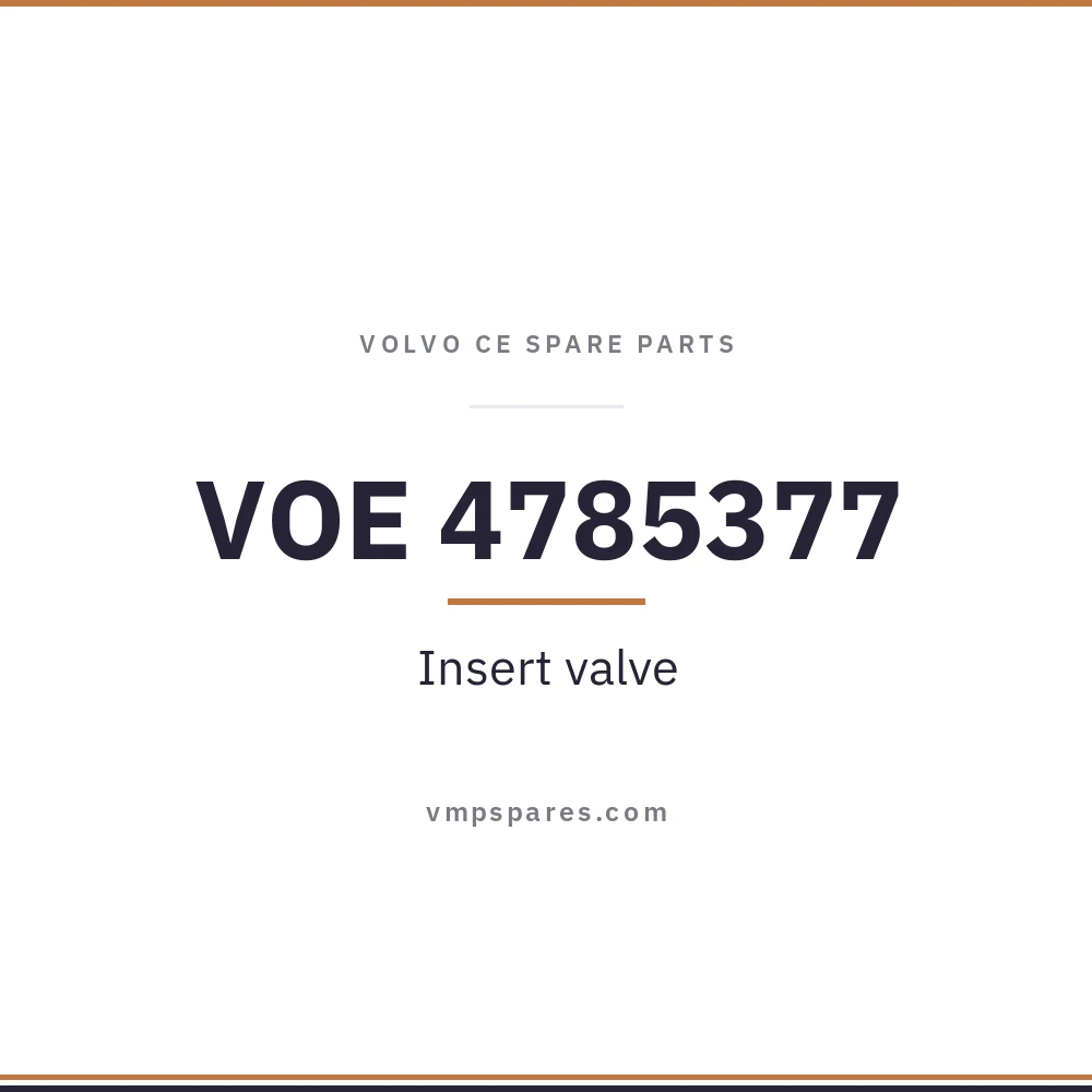 VOE 4785377 – Insert valve