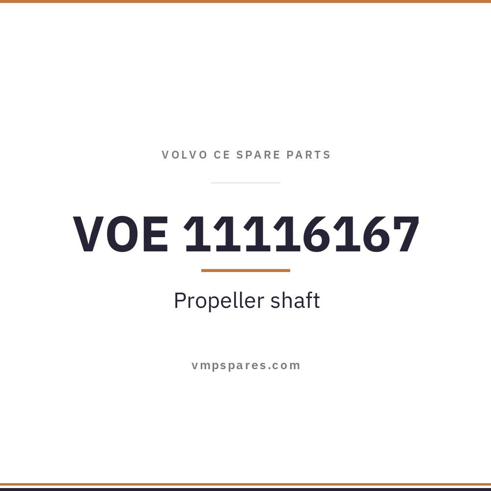 VOE 11116167 – Propeller shaft