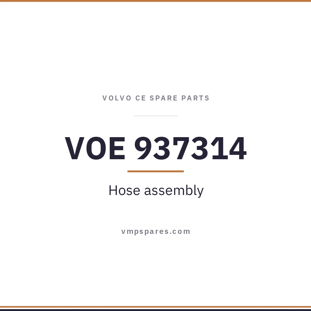VOE 937314 – Hose assembly