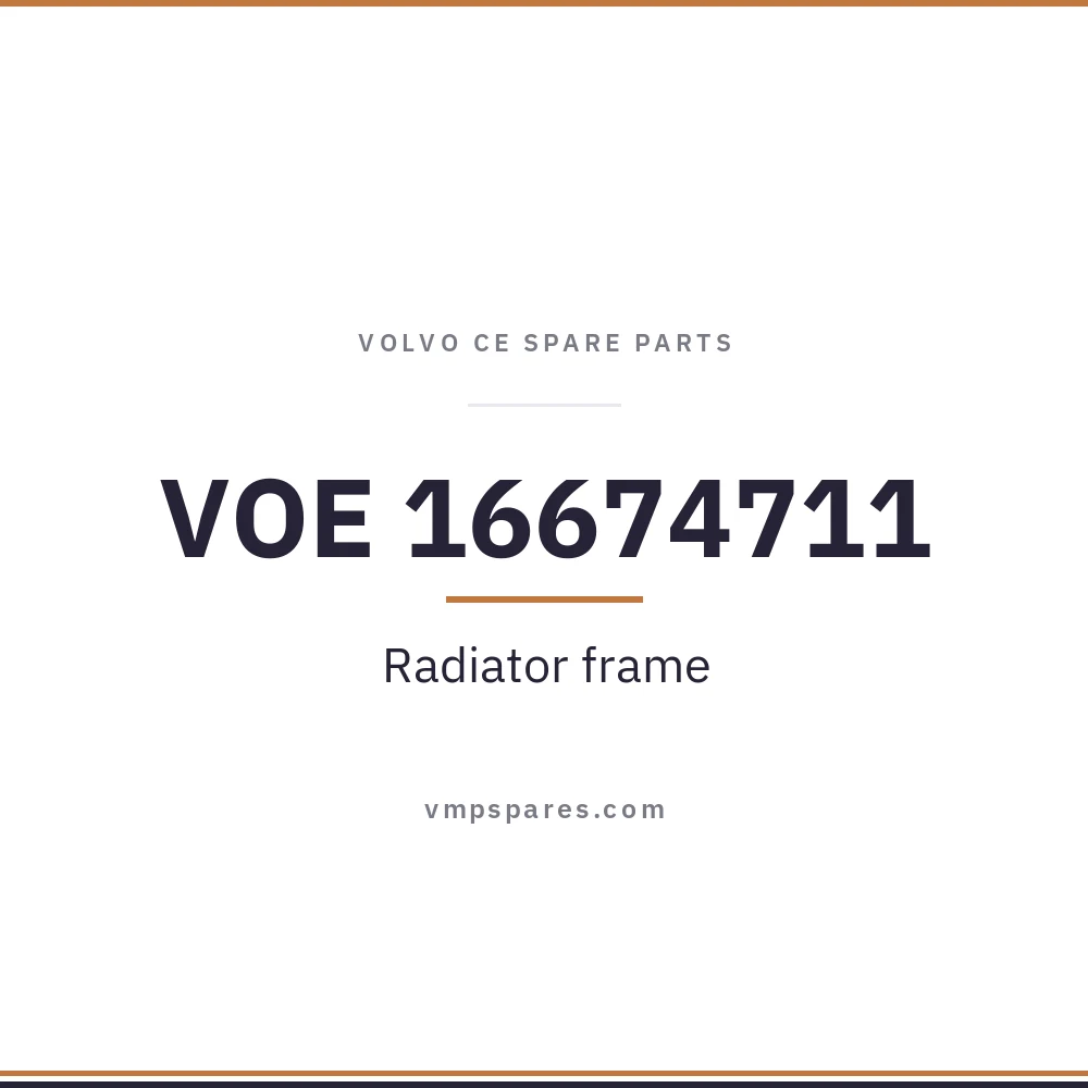 VOE 16674711 – Radiator frame