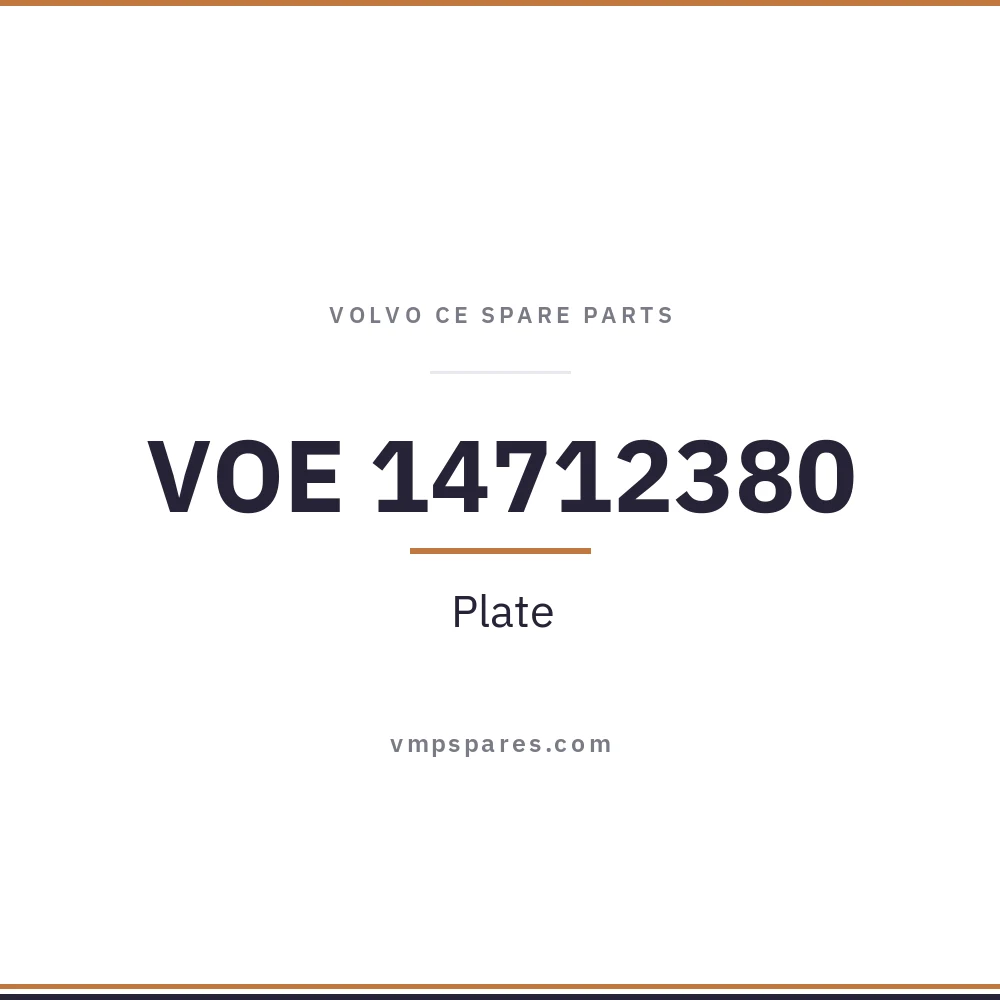 VOE 14712380 – Plate