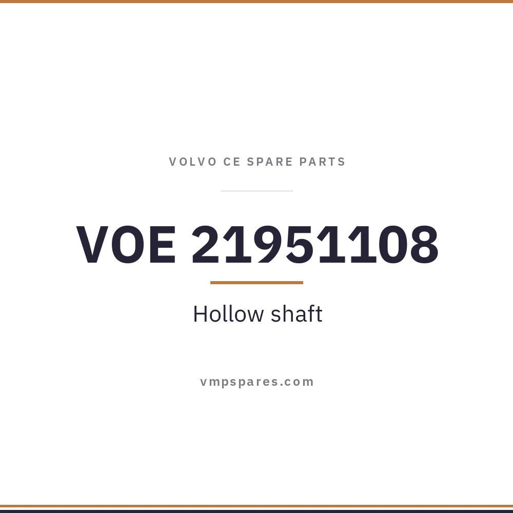 VOE 21951108 – Hollow shaft
