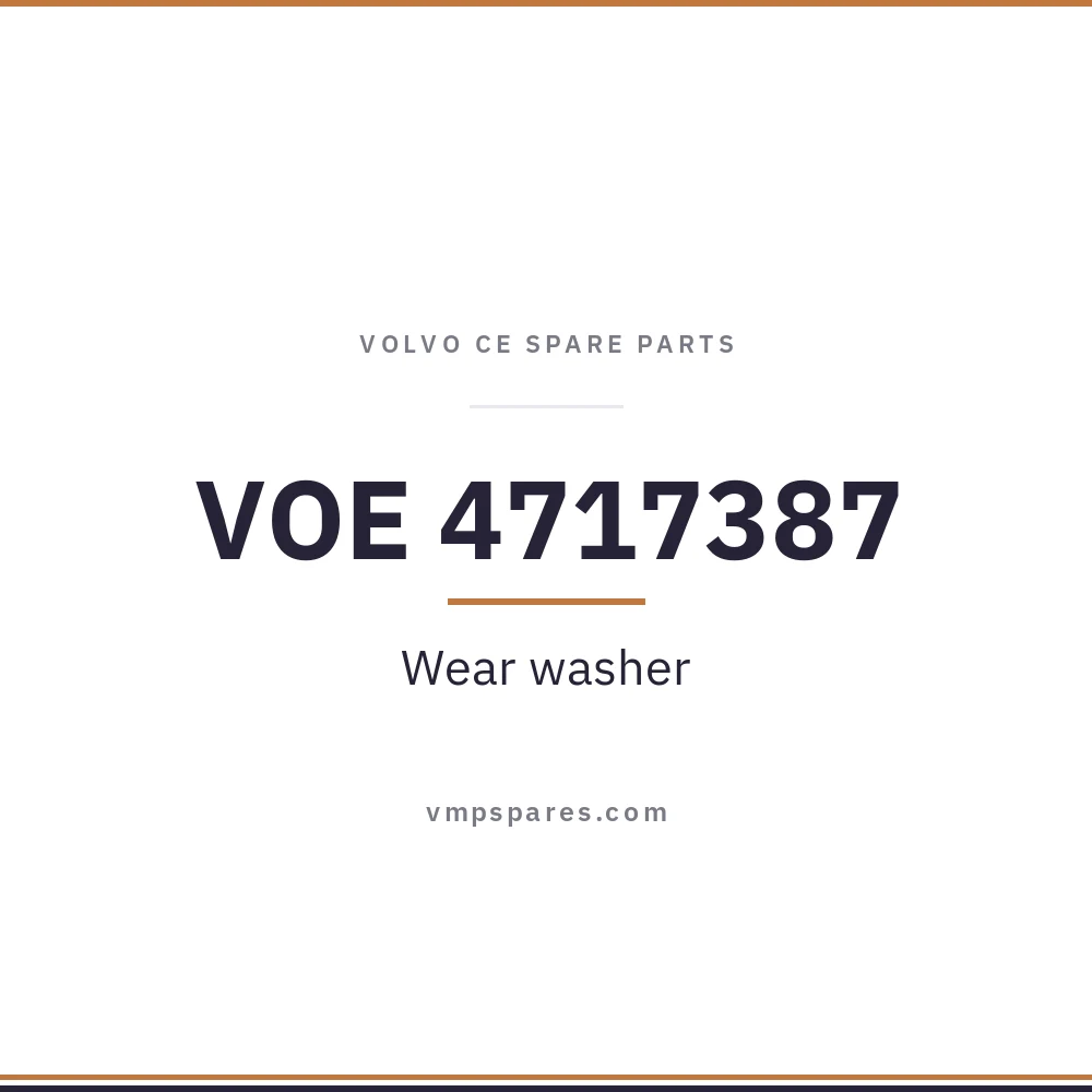 VOE 4717387 – Wear washer