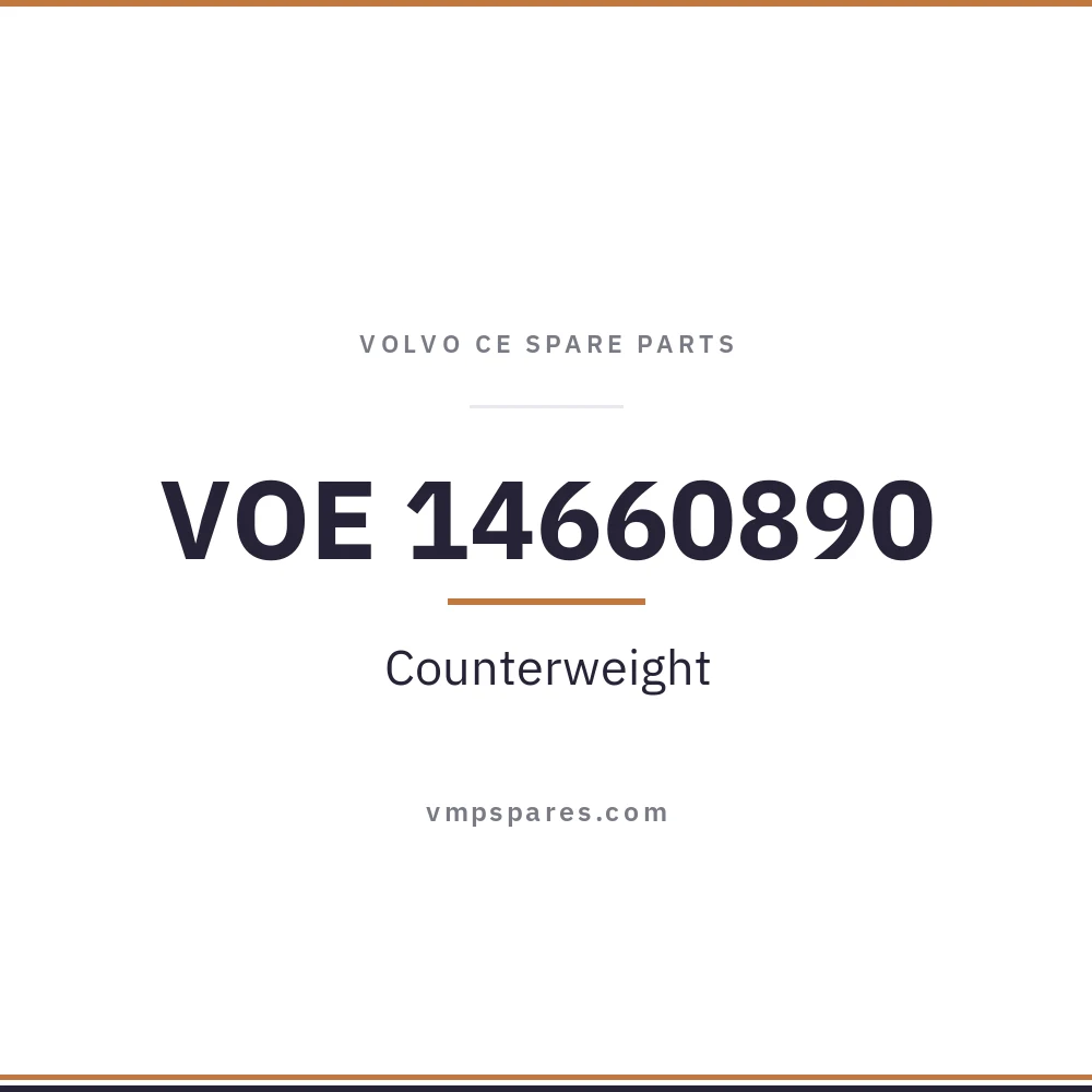 VOE 14660890 – Counterweight