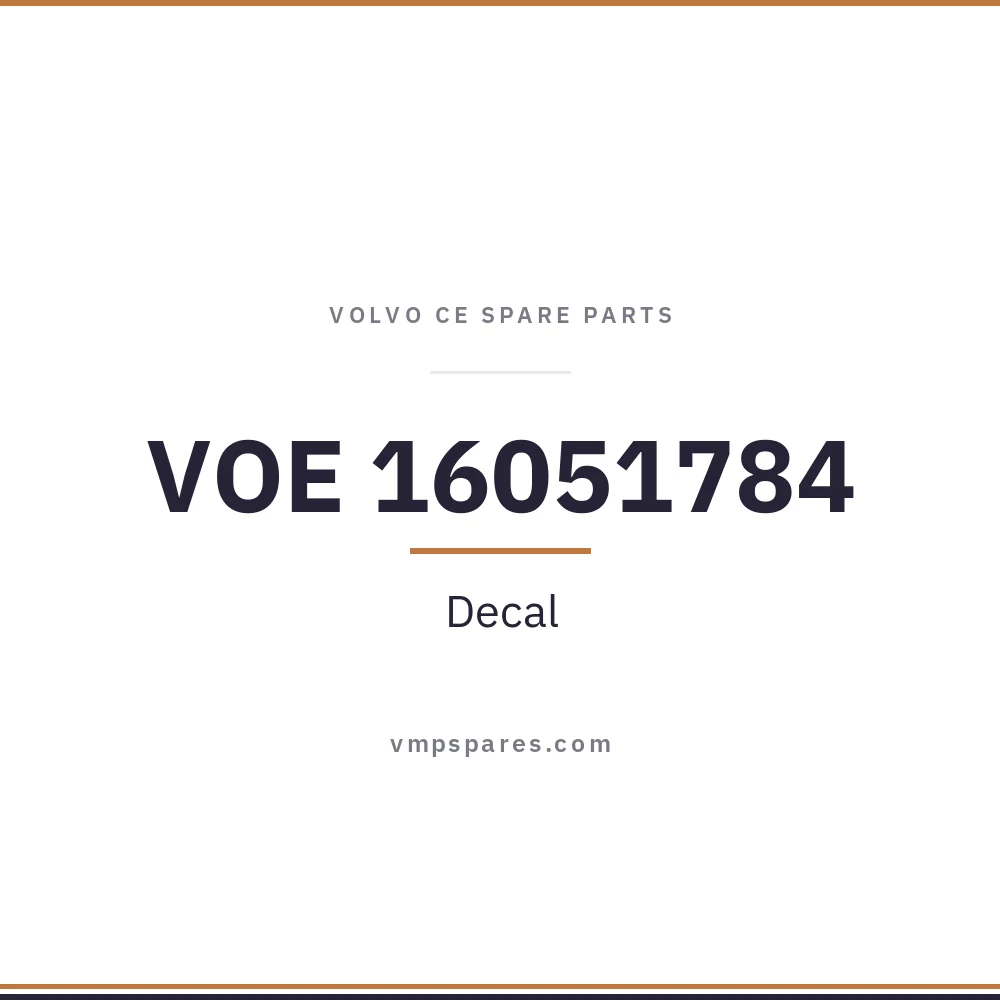 VOE 16051784 – Decal