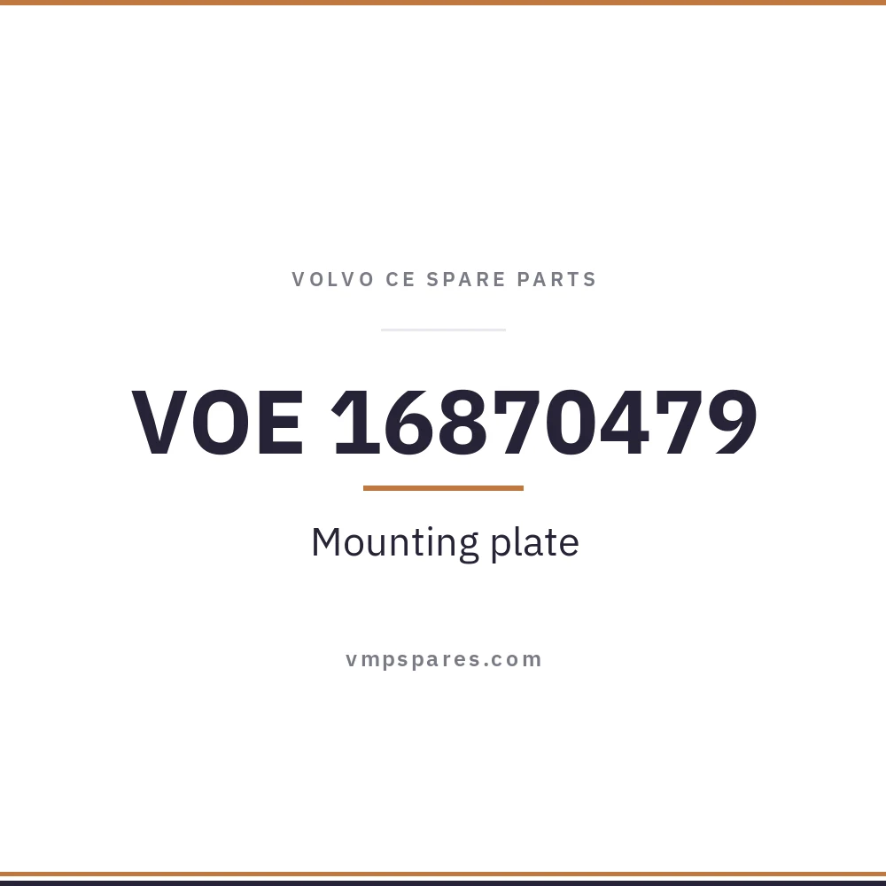 VOE 16870479 – Mounting plate
