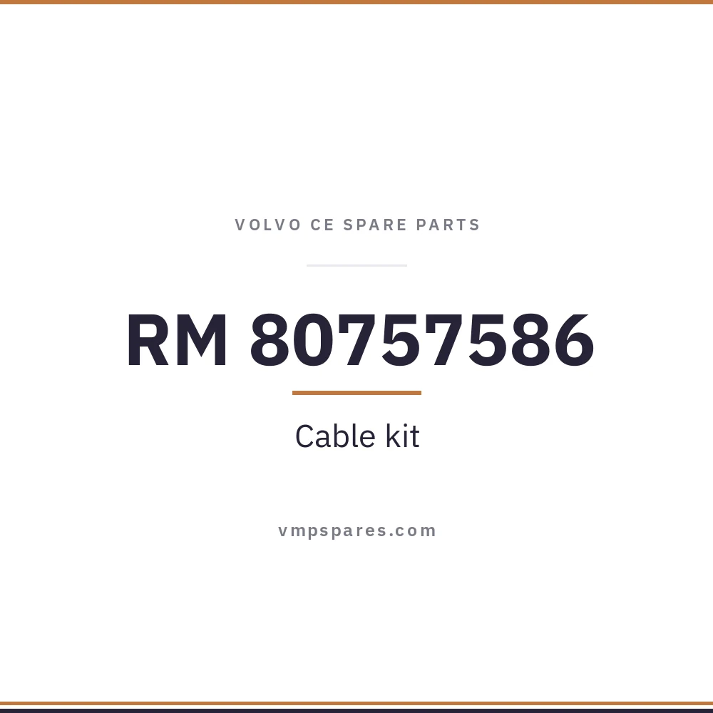 RM 80757586 – Cable kit
