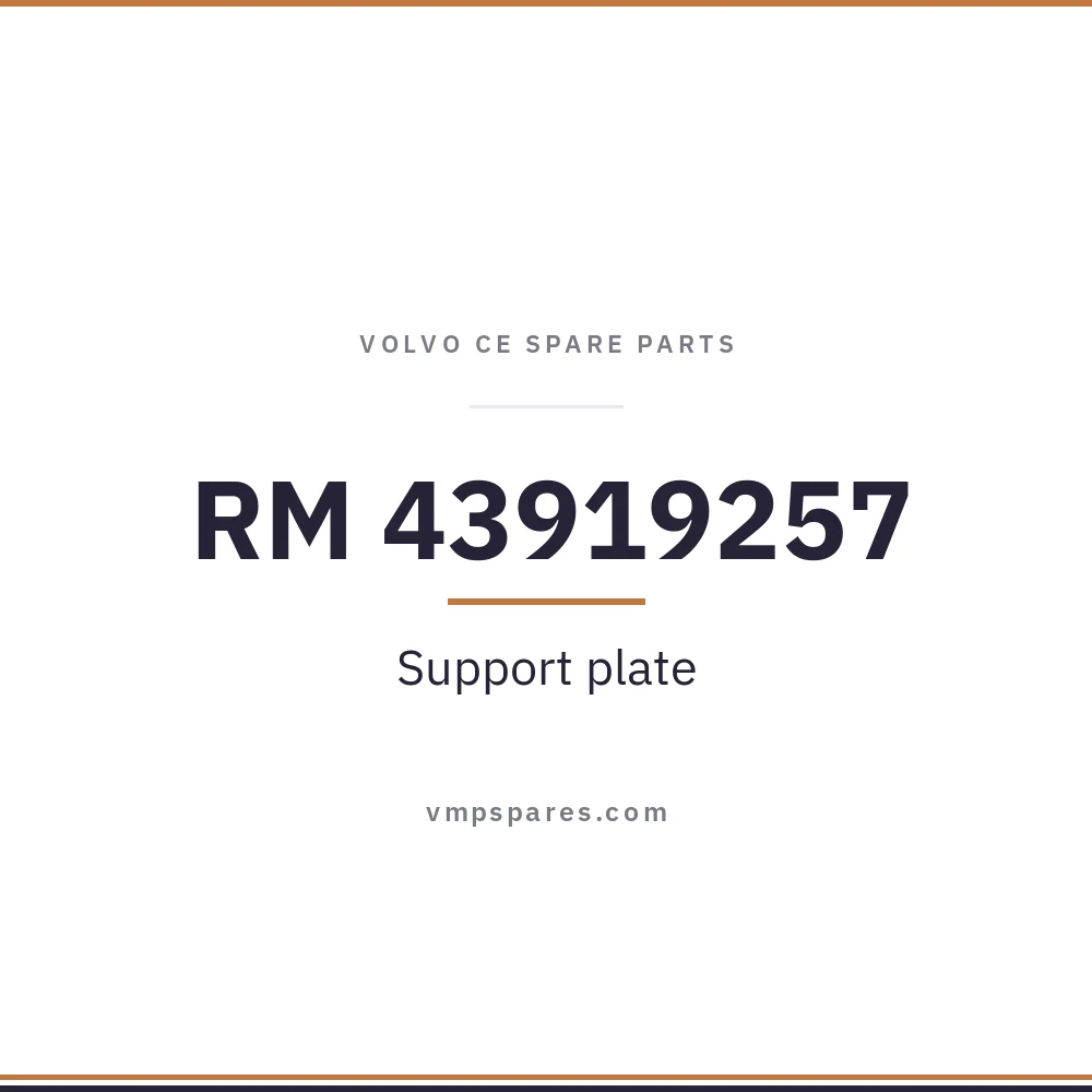 RM 43919257 – Support plate