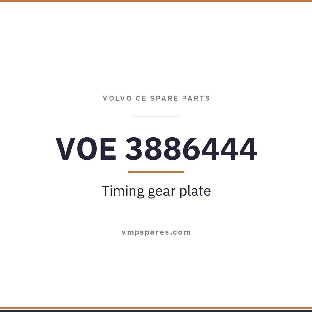 VOE 3886444 – Timing gear plate