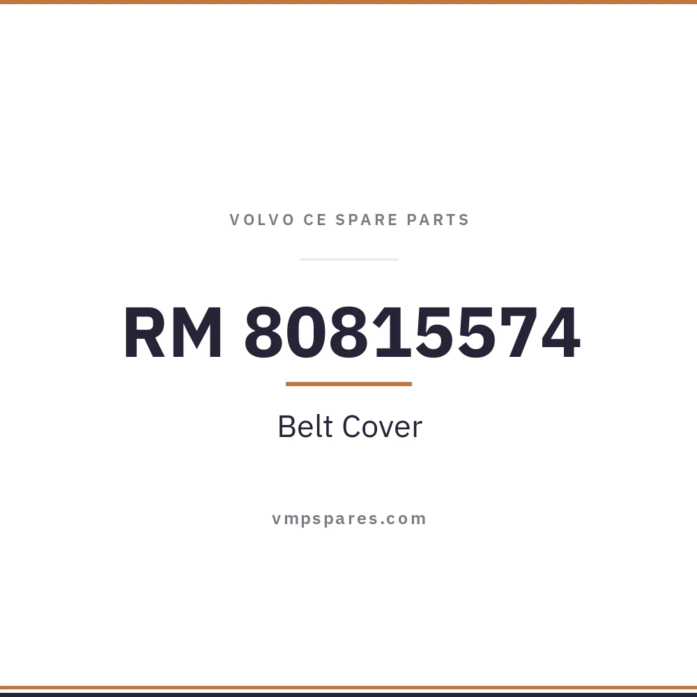 RM 80815574 – Belt Cover