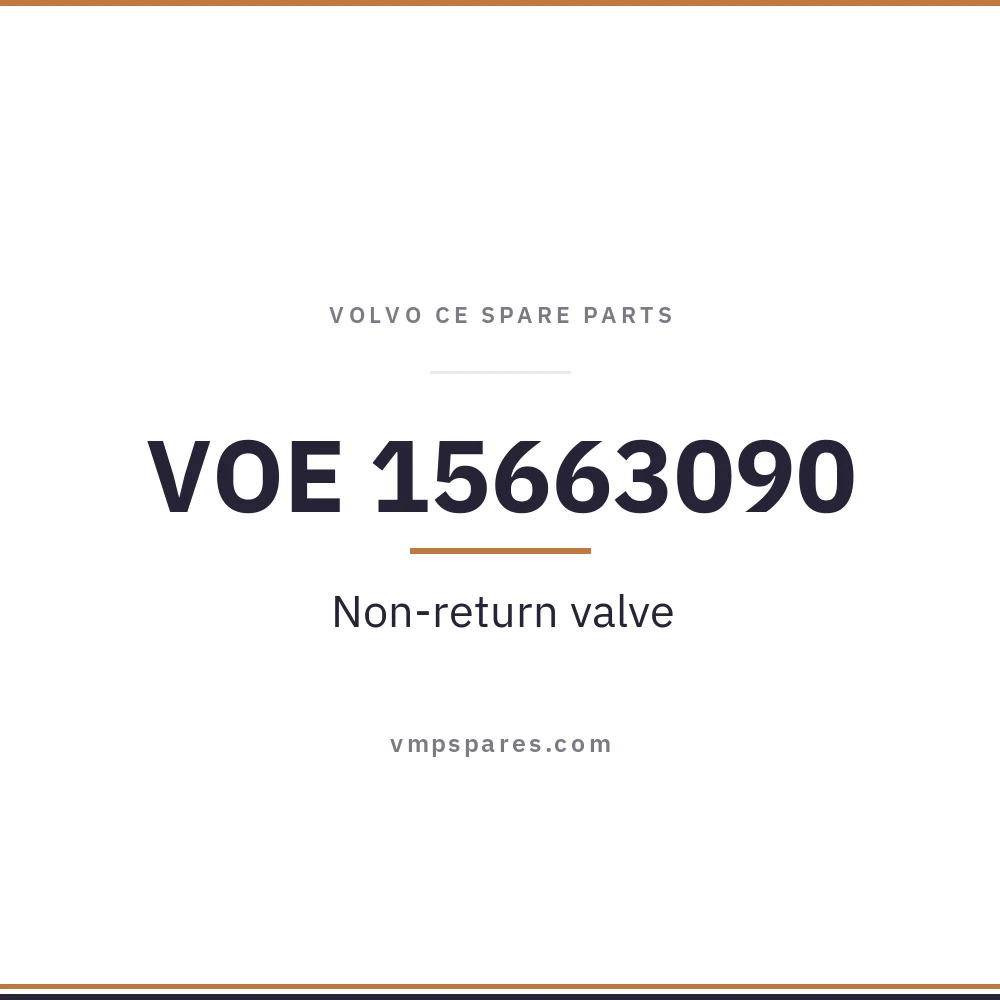 VOE 15663090 – Non-return valve