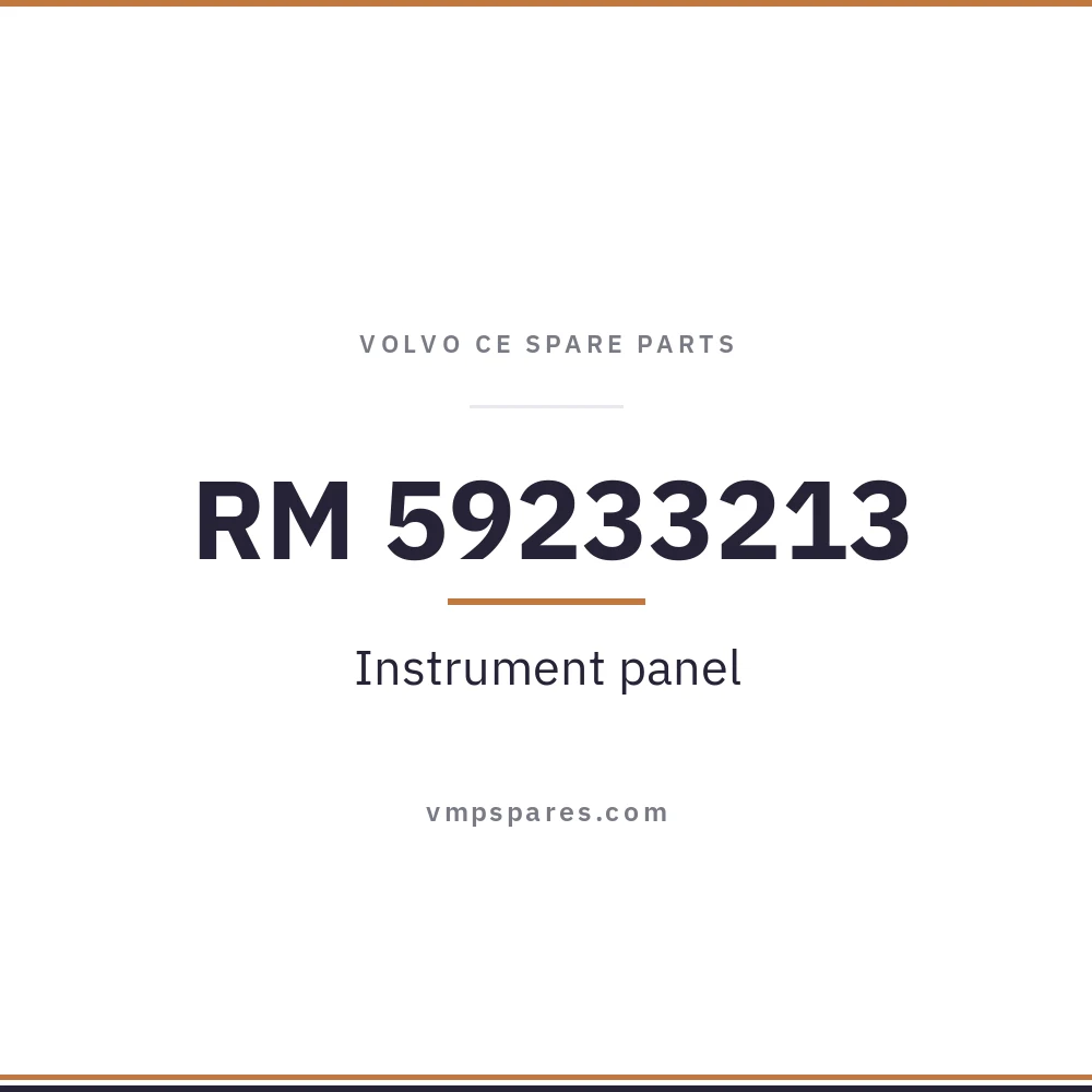 RM 59233213 – Instrument panel